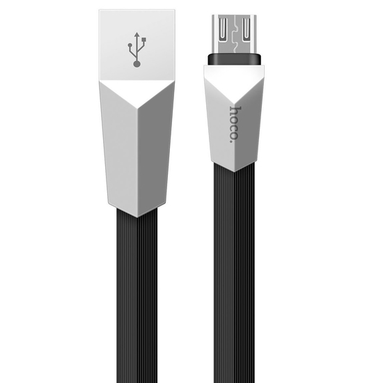 USB კაბელი HOCO X4 Zinc Alloy rhombus 2.1A Micro USB Cable