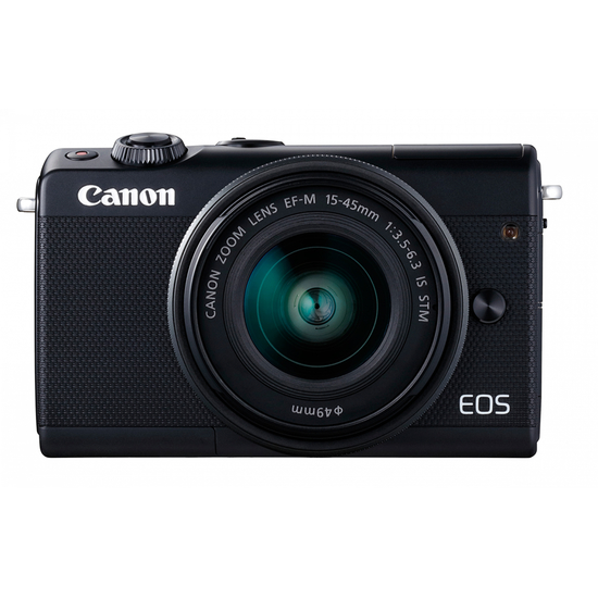 ფოტოაპარატი Canon EOS M100 Black + Lens EF-M 15-45 IS STM