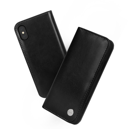 ქეისი Moshi (99MO101002) Overture Wallet Case for iPhone X - Charcoal Black