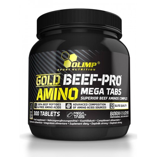 ამინომჟავა GOLD BEEF PRO AMINO MEGA TABS