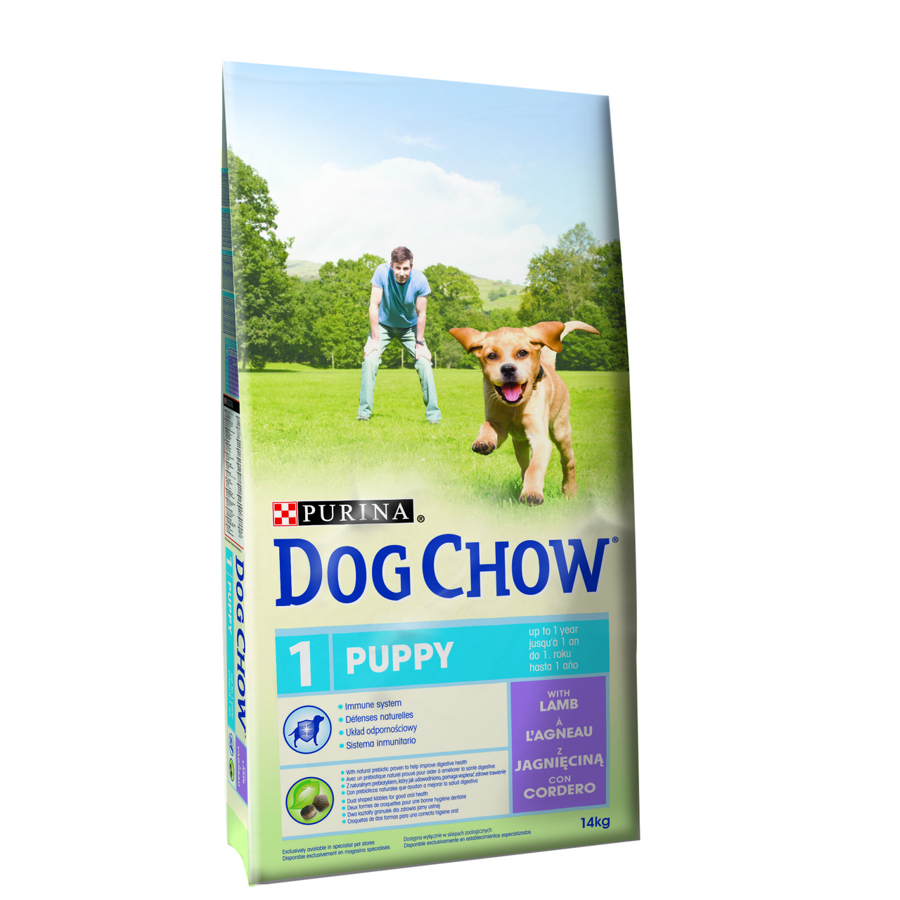 Dog Chow ლეკვის ბატკნით 14კგ