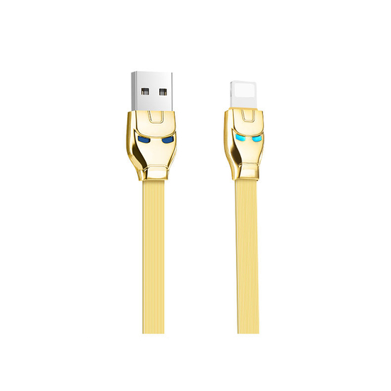 USB კაბელი HOCO U14 Steel Man Lightning Charging Cable 1.2m