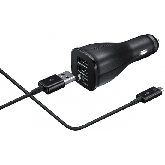 მანქანის დამტენი  Samsung Dual Port Car Adapter (EP-LN920BBEGRU)