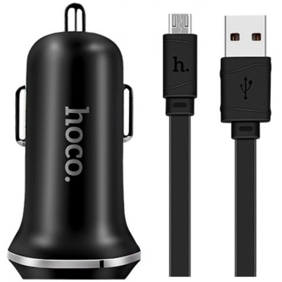 მანქანის დამტენი HOCO Z1 + Micro USB Cable