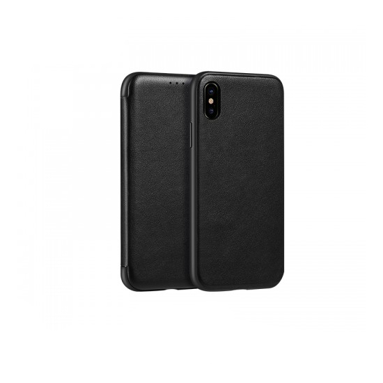 ქეისი HOCO Norden Series Leather Case for iPhone X - Black